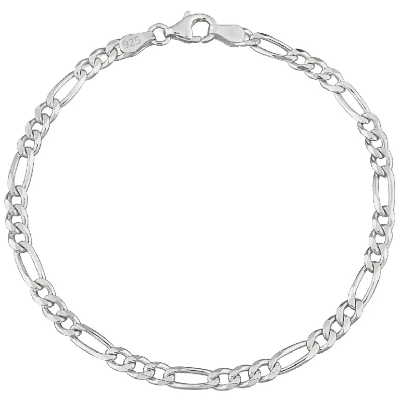 women layered bangles -Solid Sterling Silver 7 Inch Link Bracelet