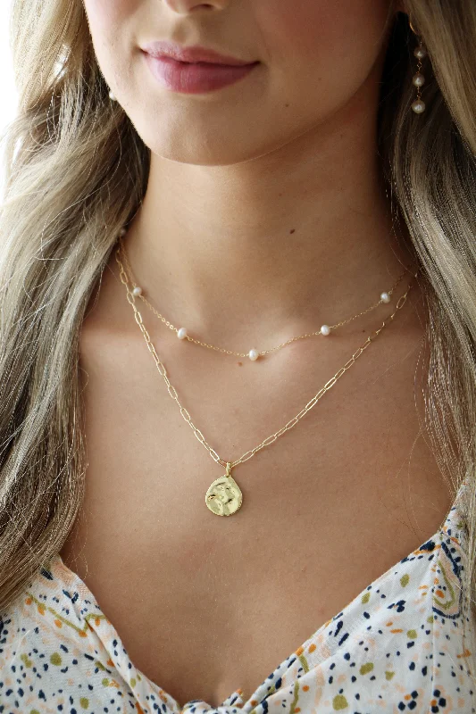 women personalized necklaces -oceana necklace { gold }