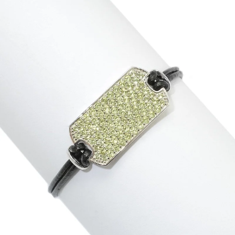 women cuff bangles -925 Sterling Silver Peridot Bracelet