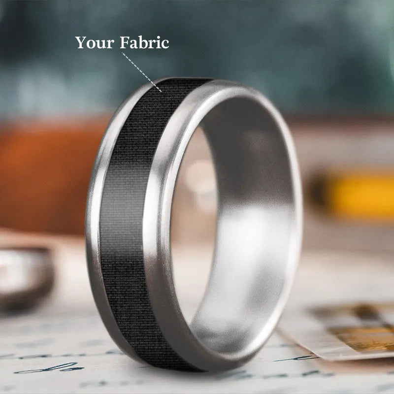 women wedding bands for her -Custom Design - Single Inlay Ring Y7nyiTwJurwJXLAH1xQQyGxX