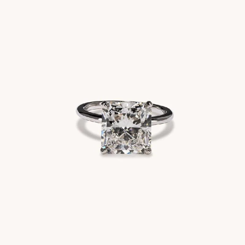 women custom-made engagement rings -5.21 Radiant Lab Diamond Engagement Ring