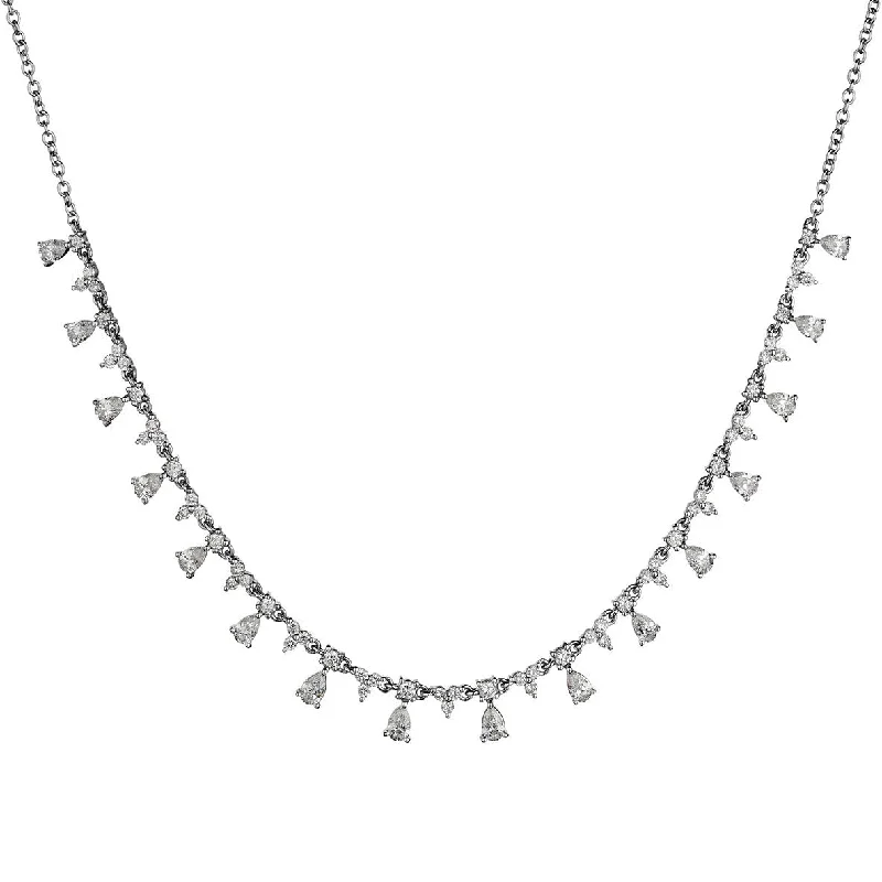 women romantic necklaces -DIAMOND SPRINKLE NECKLACE