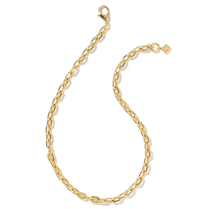 women simple chain necklaces -Kendra Scott | Korinne Chain Necklace in Gold