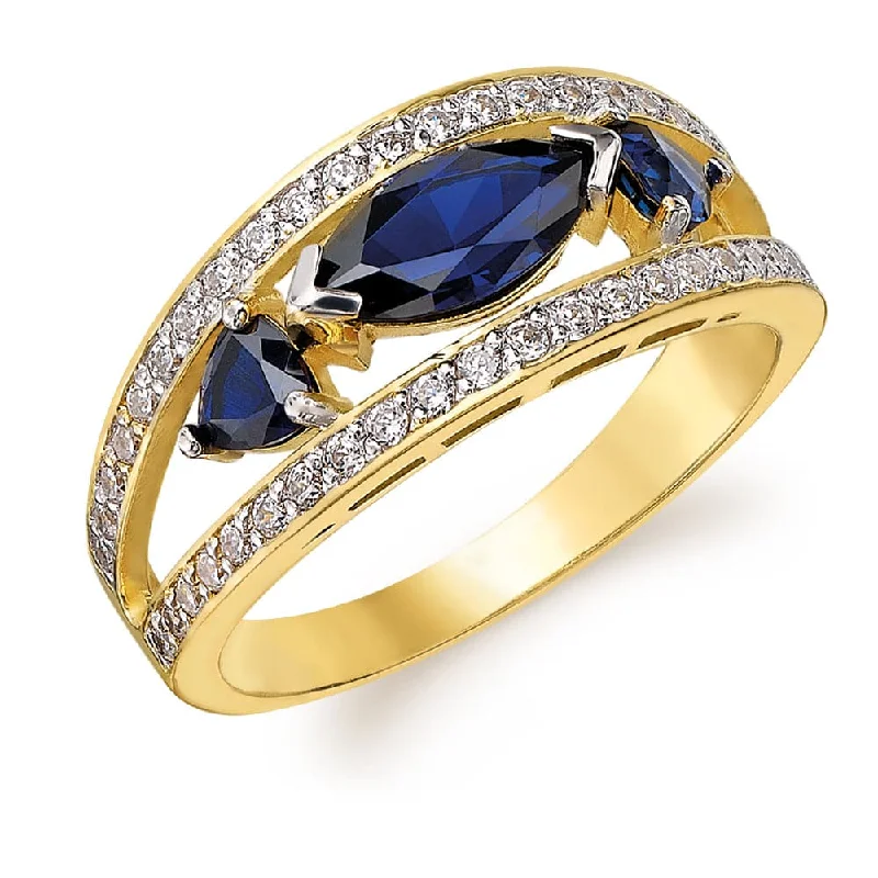 women minimalist rings -Tru-Sapphire Marquise  Ring