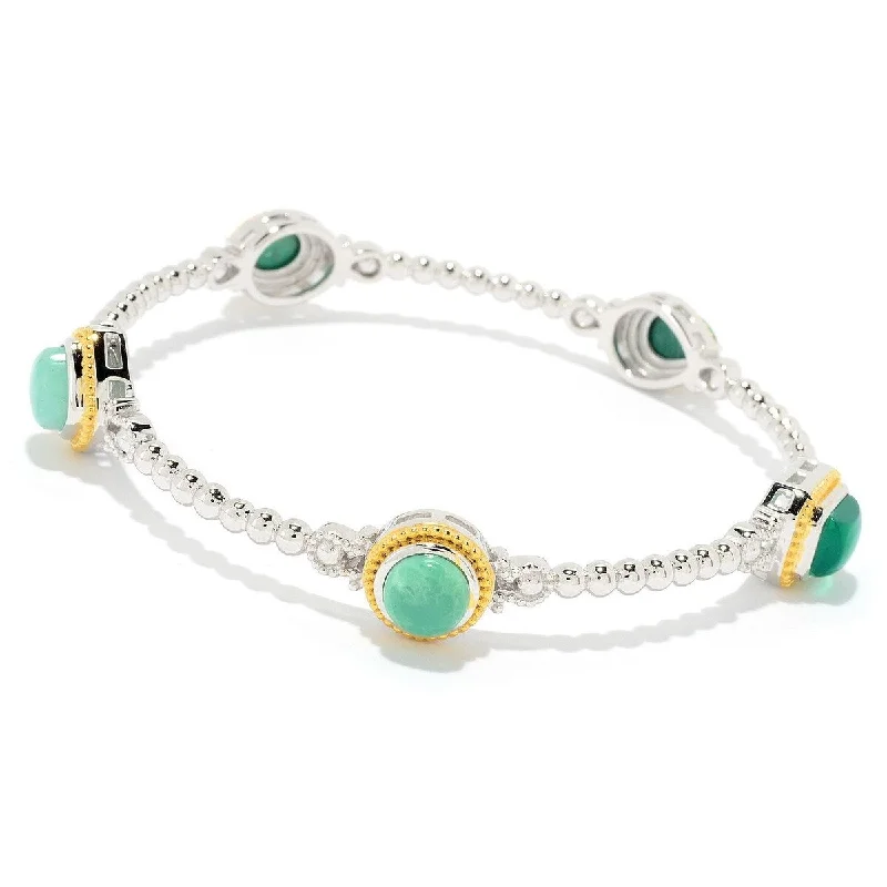 women friendship bracelets -Dallas Prince Designs 7.5" or 8" Multi Gemstone Beaded Bangle Bracelet