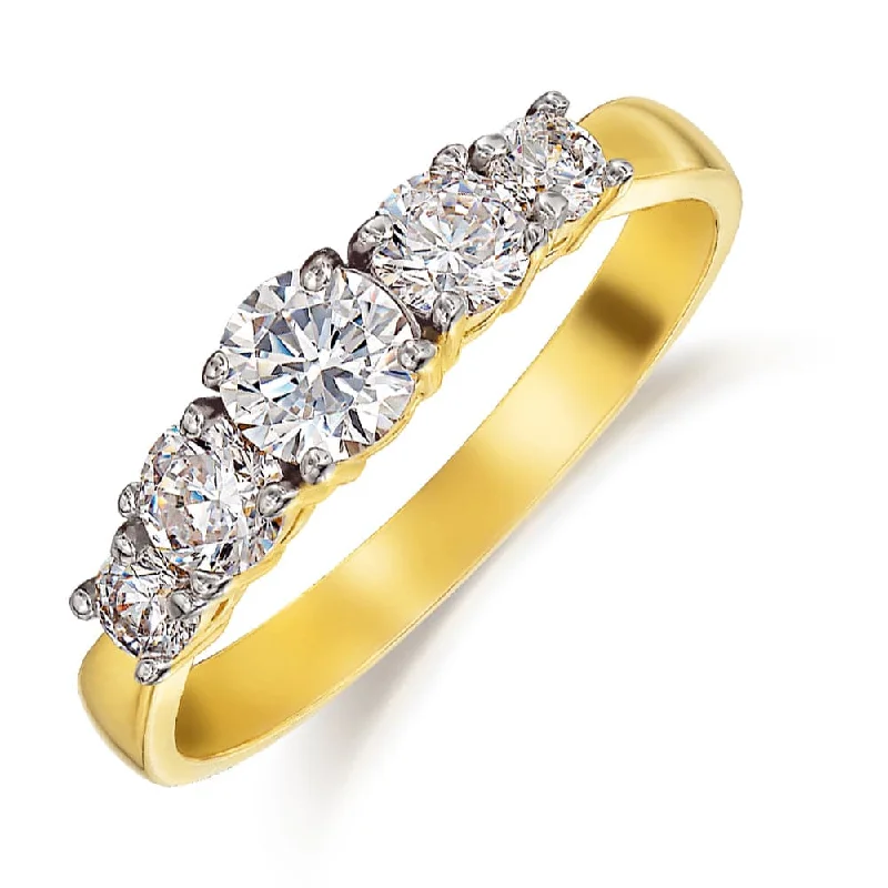 women eternity band rings -Ablaze Eternity Ring