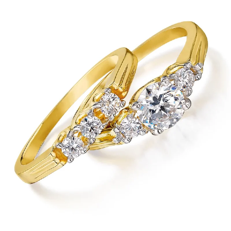 women wedding rings -1.5 ct. t.w. Trilogy Set Rings