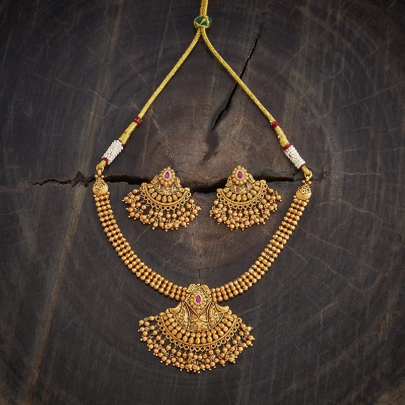 women affordable gold necklaces -Antique Necklace 181327