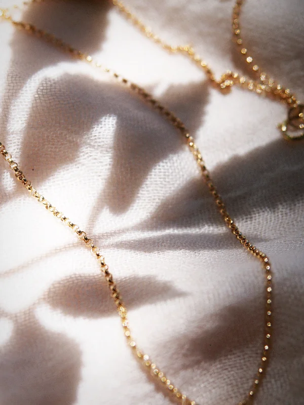 women luxury necklaces -Sale - Gold Rolo Chain Necklace - Hulama