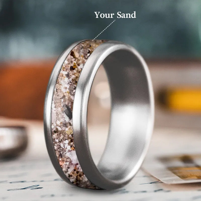 women rose gold rings -Custom Design - Single Inlay Ring ByAQOwI1FISNDIi0zoOI1yE0