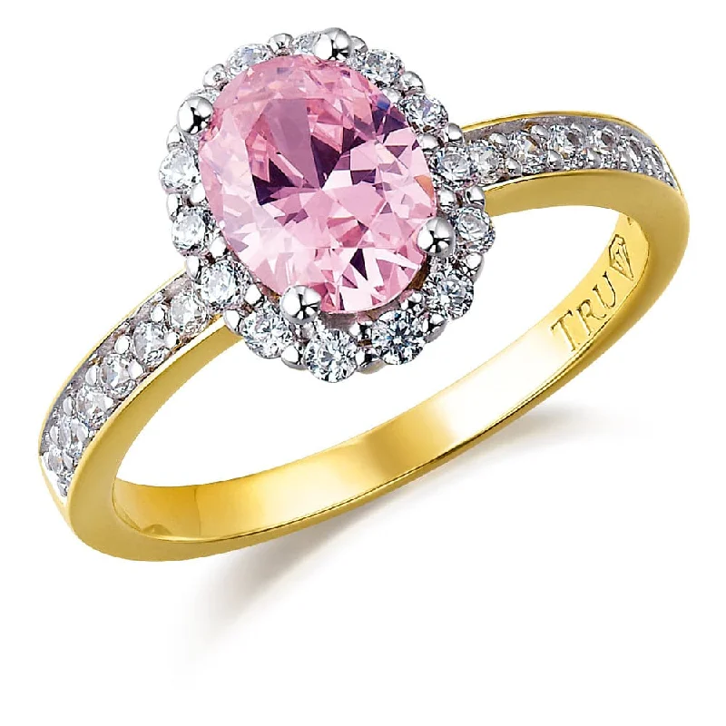 women vintage rings -Pink Cincature Ring