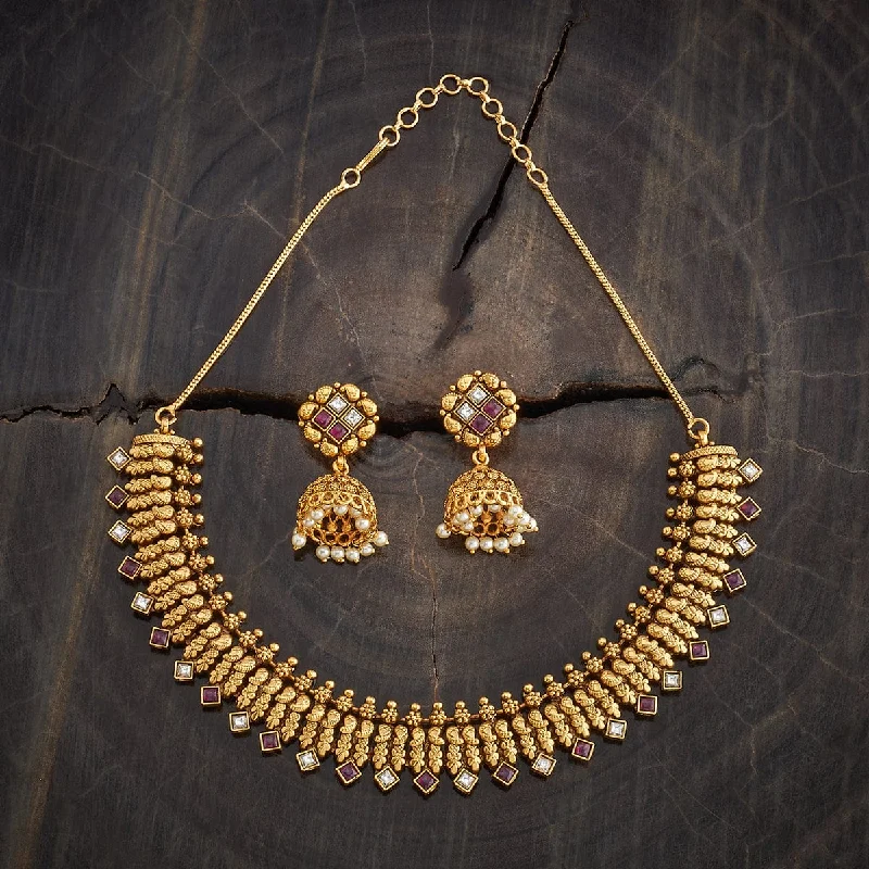 women layered gold necklaces -Antique Necklace 182360