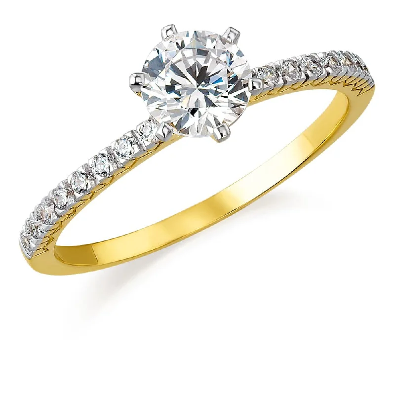 women delicate rings -Millennium Solitaire Ring