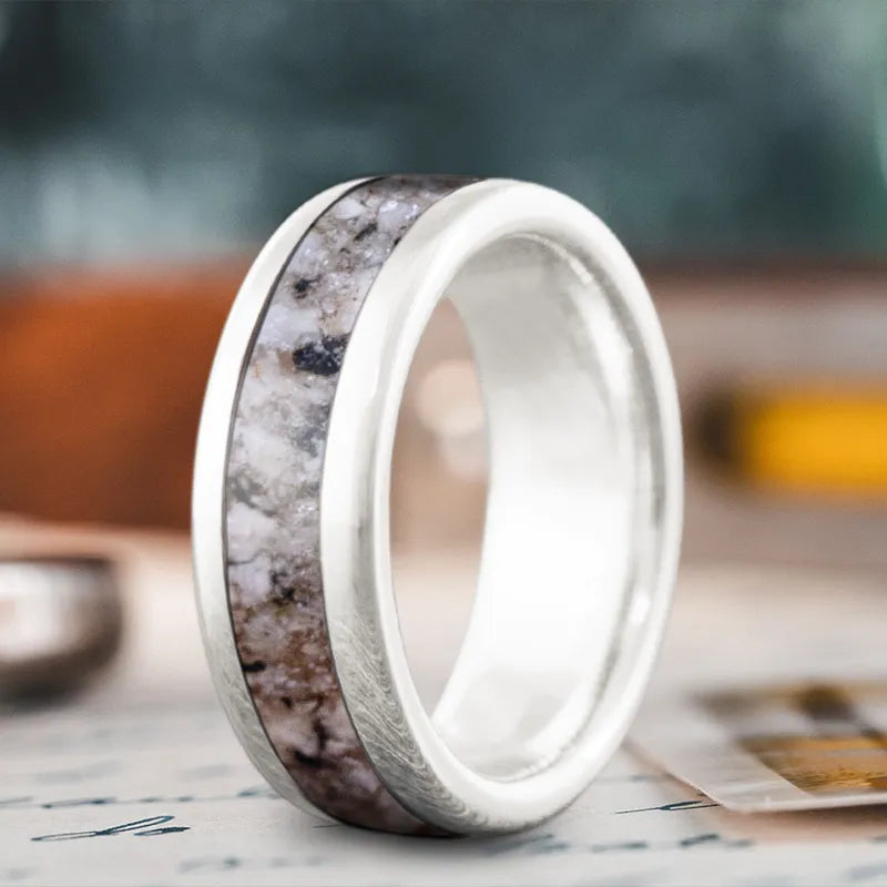 women wedding bands for her -Custom Design - Single Inlay Ring iJ4Z0FcZRUHyM9lUp7NfxWmG