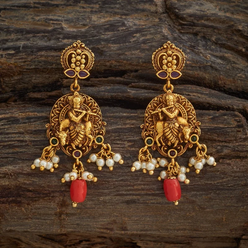 women clip-on earrings -Antique Earring 181404