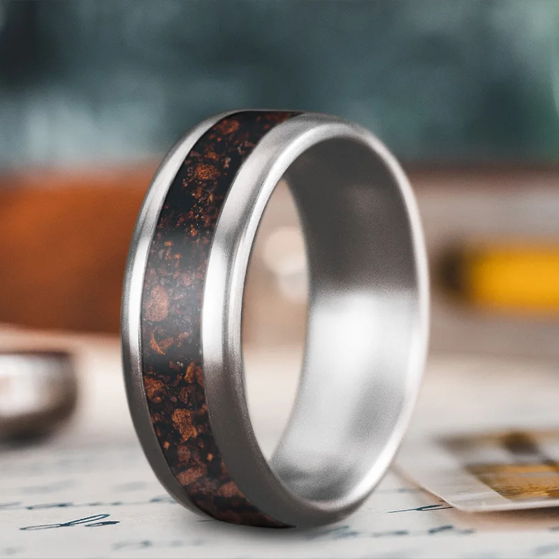 women stackable wedding rings -Custom Design - Single Inlay Ring fWH1MNakSOP_AKhLKDtCCLhg