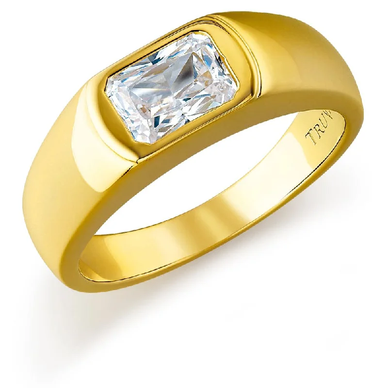 women zircon rings -Le Mans Solitaire Ring