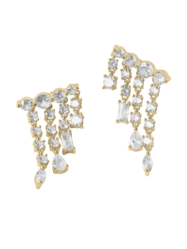 women affordable earrings -Erivo Waterfall Earrings