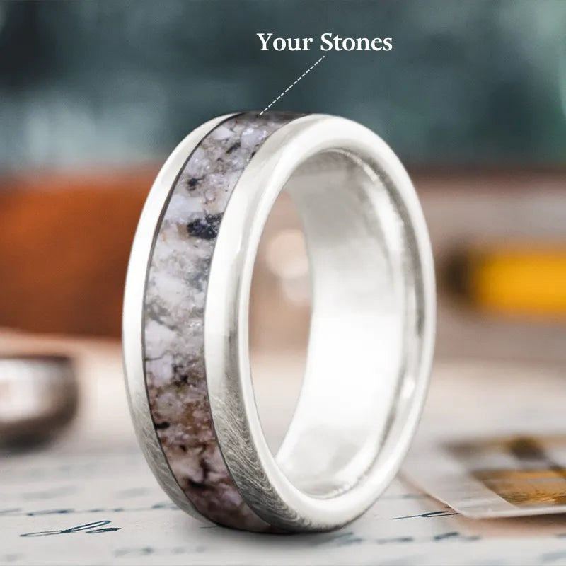 women vintage wedding rings -Custom Design - Single Inlay Ring Yfwq5UCPI-s-1A8ek9DNr8a8