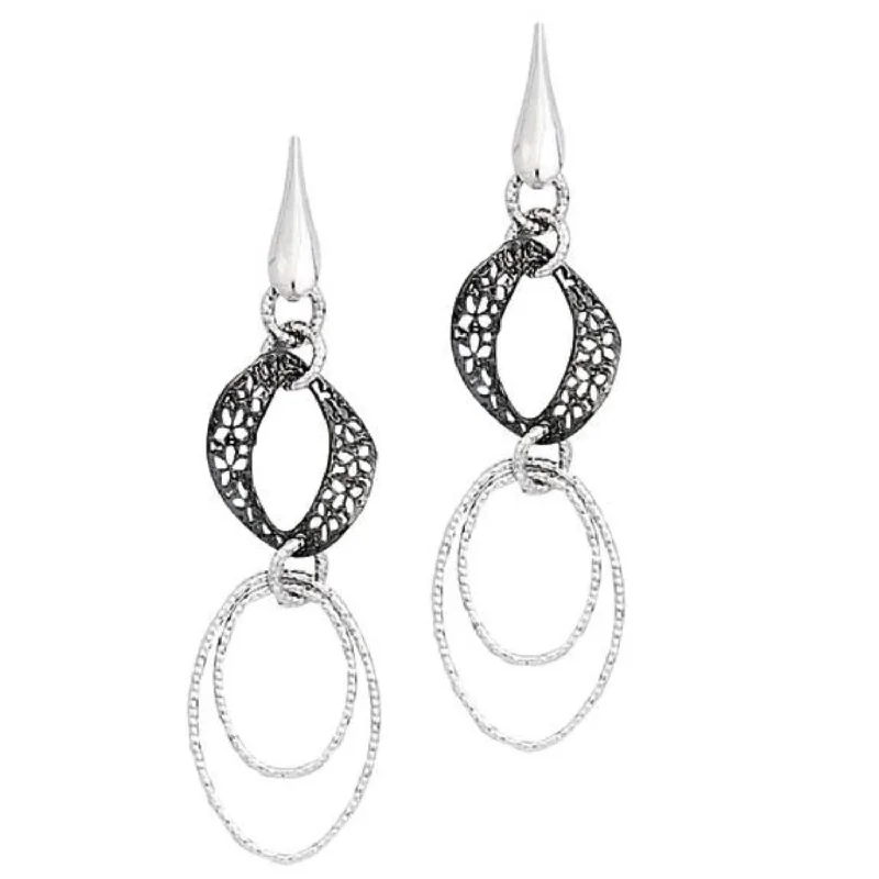 women drop earrings for women -Sterling Silver Drop & Dangle Earrings