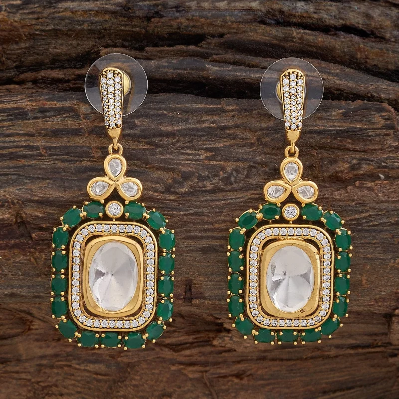 women simple earrings -Kundan Earring 178297