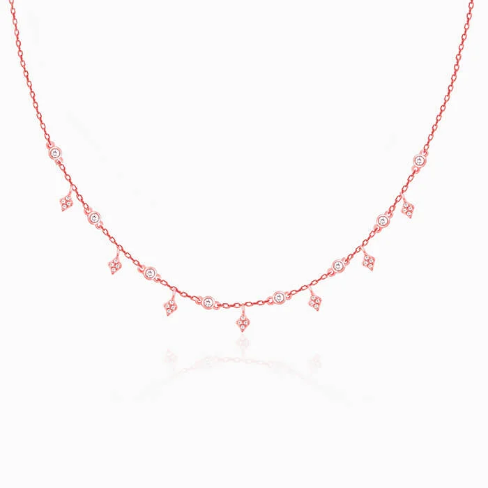 women beaded necklaces -Rose Gold Dreamland Necklace