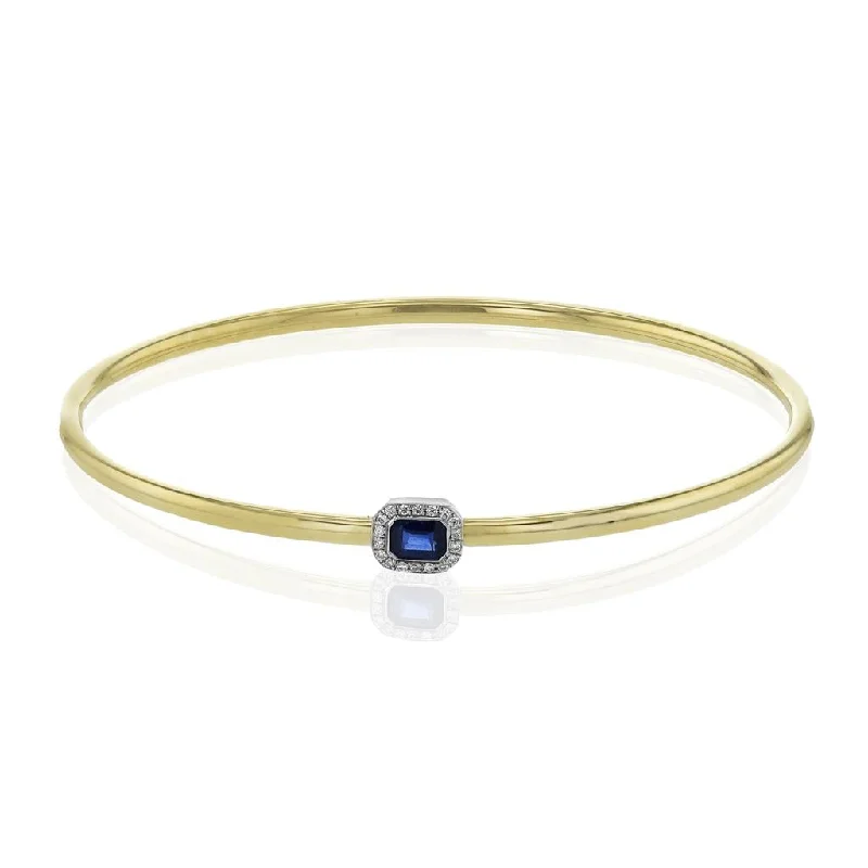 women birthstone engagement rings -Simon G. 18Ky Sapphire & Diamond Bracelet