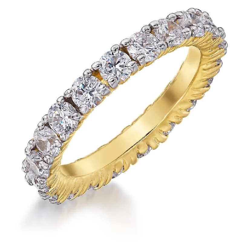 women pearl rings -Tulip Eternity Ring