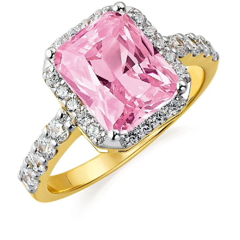 women trendy rings -Pink Champagne Ring