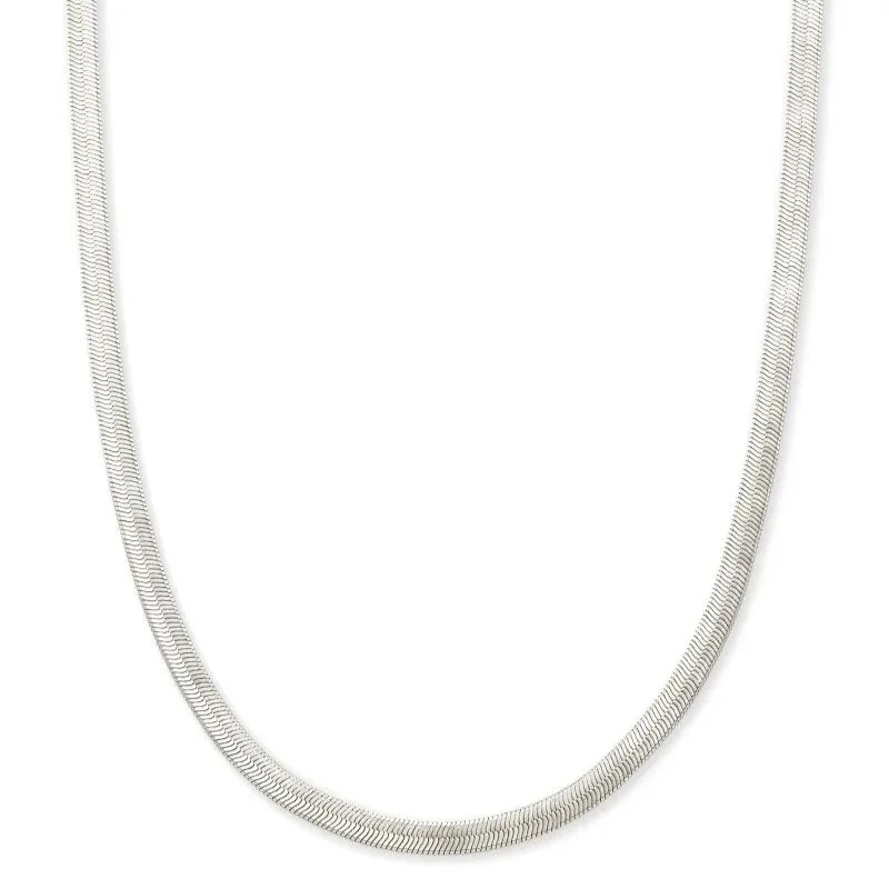 women affordable gold necklaces -Kendra Scott | Kassie Chain Necklace in Silver