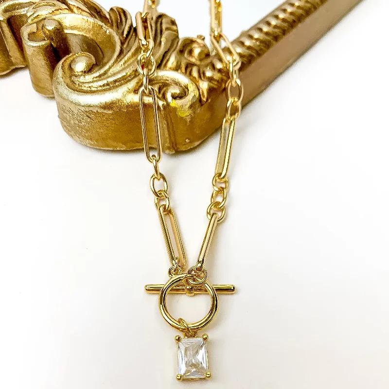 women diamond necklaces -Kinsey Designs | Gilmore Gold Tone Necklace