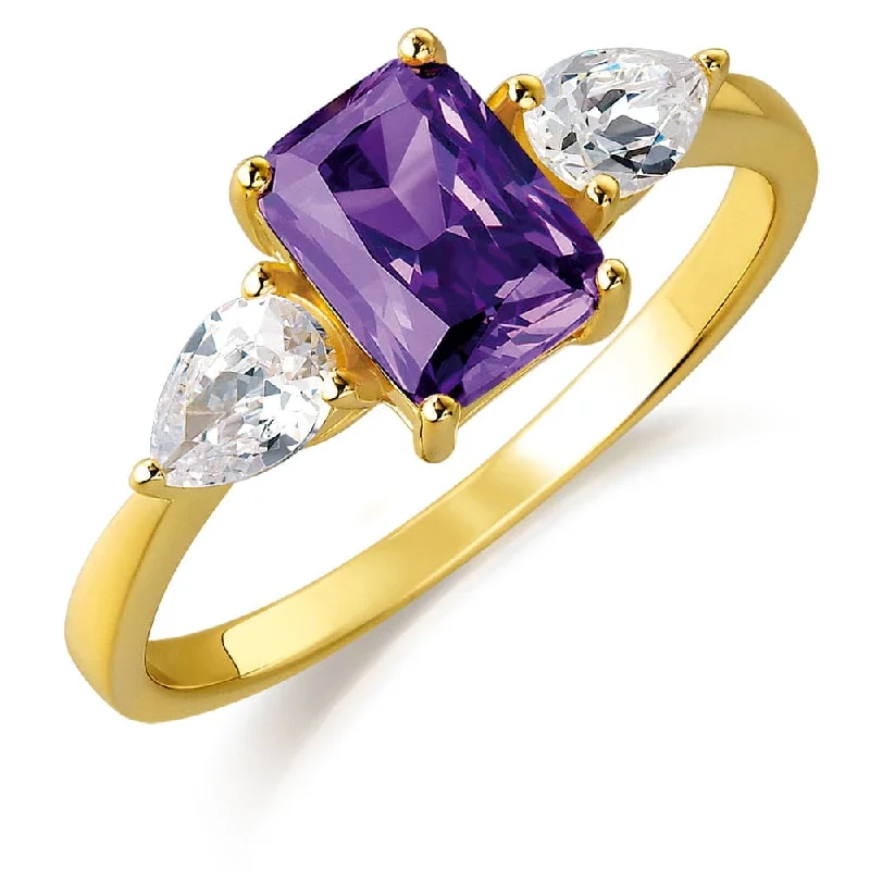 women wedding rings -Amethyst Inspiration Ring