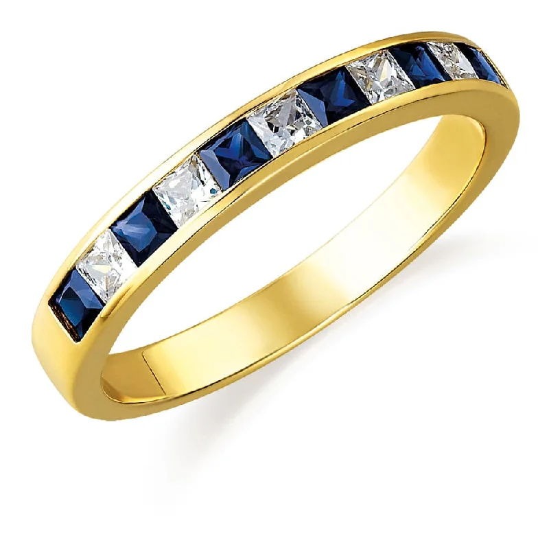 women silver wedding rings -Rhapsody in Blue Ring