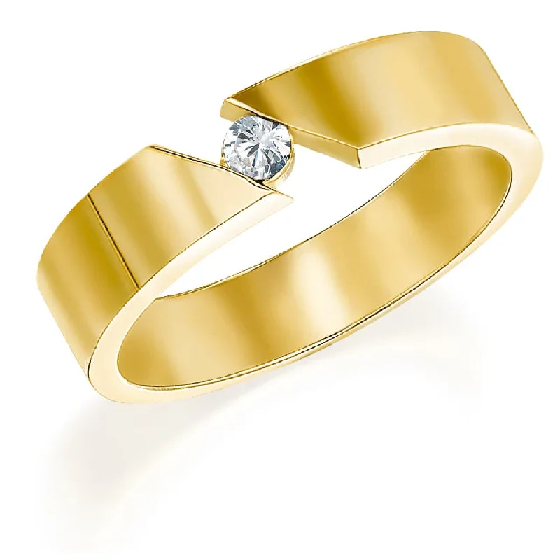 women diamond rings -Modern Gents Wedding Band