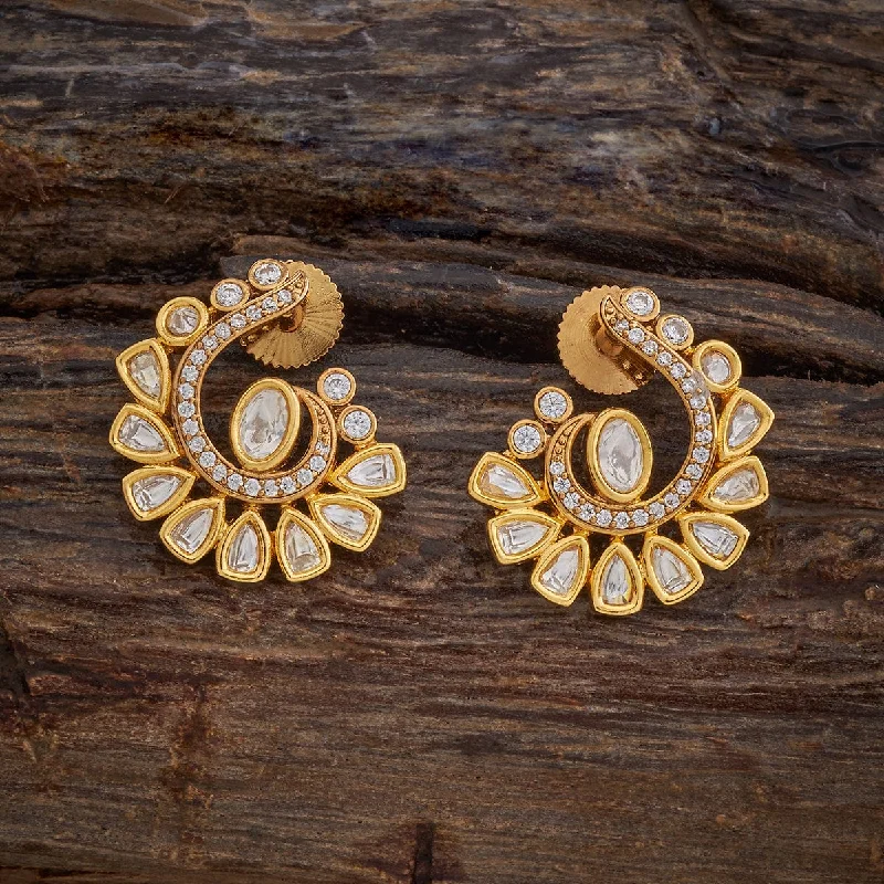 women hoop earrings -Kundan Earring 177801