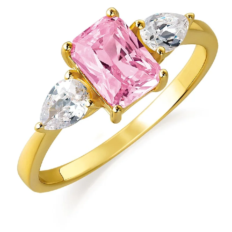 women platinum rings -Pink Inspiration Ring