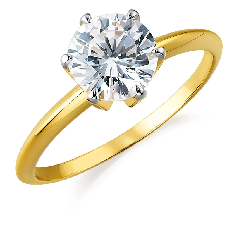 women promise rings for women -2 ct. Tiffany Style Solitaire Ring