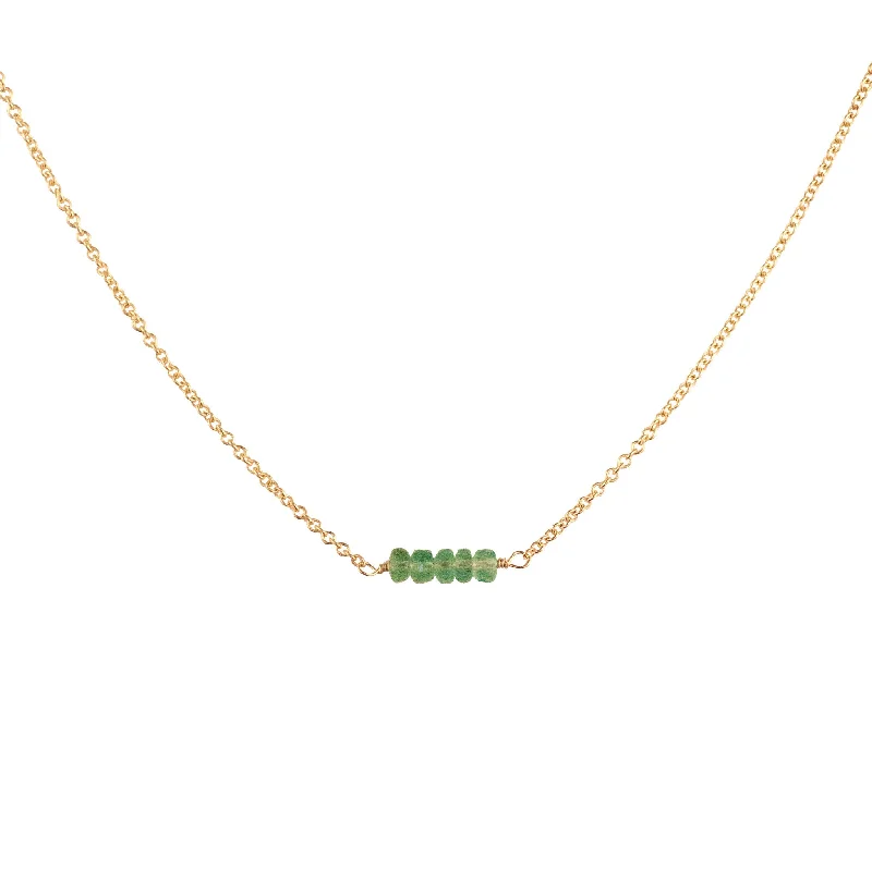 women engagement necklaces -May Birthstone - Twig Necklace