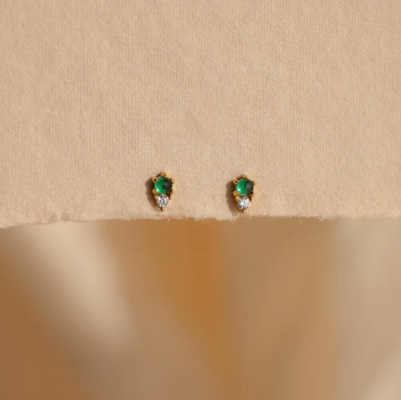 women luxury earrings for women -Raindrop Jade Studs