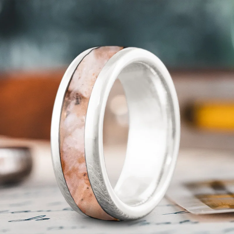 women classic wedding bands -Custom Design - Single Inlay Ring i06LzorU8x_V_-Mt80YqrUDX