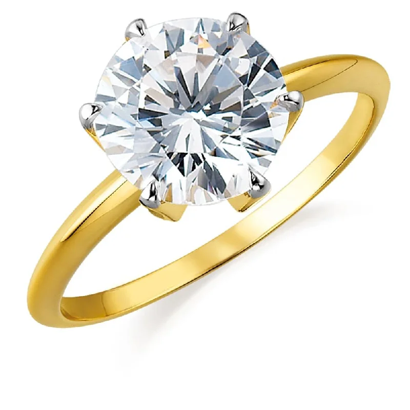 women wedding rings for women -4 ct. Tiffany Style Solitaire Ring