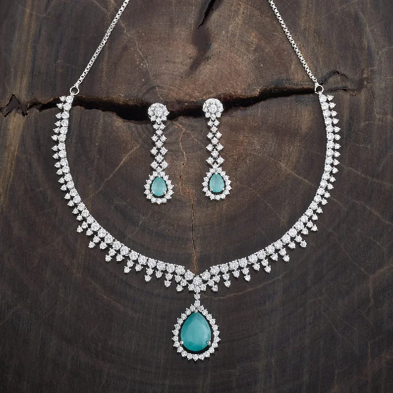 women layered necklaces -Zircon Necklace 181018