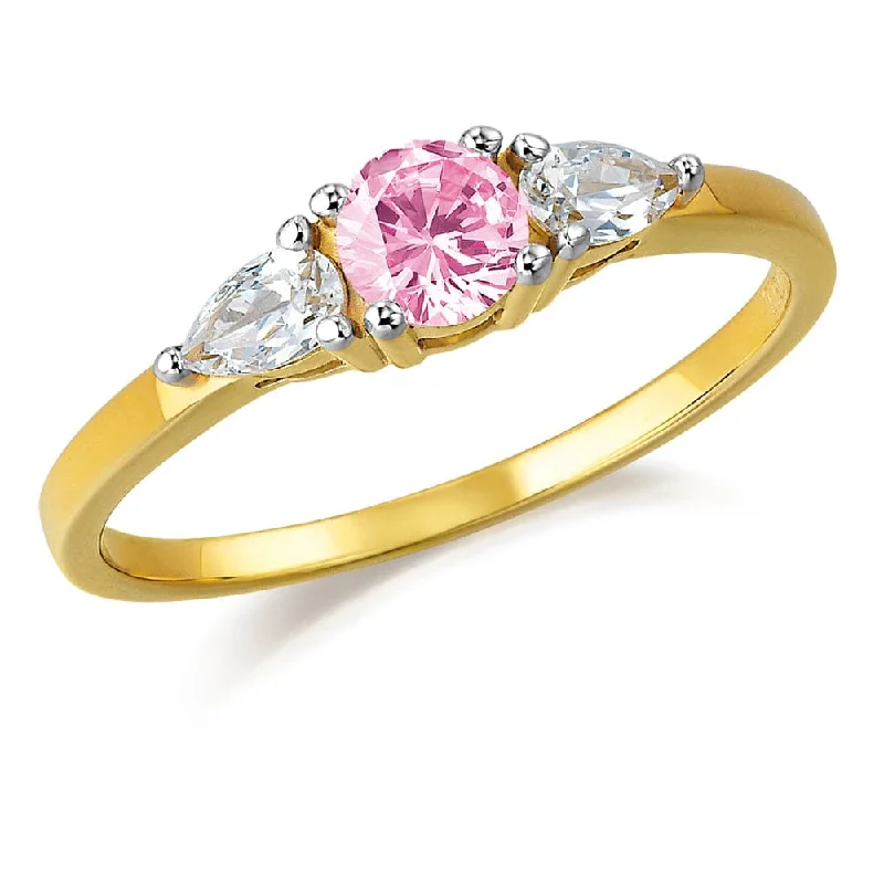 women wedding ring sets -Pink Katarina Ring