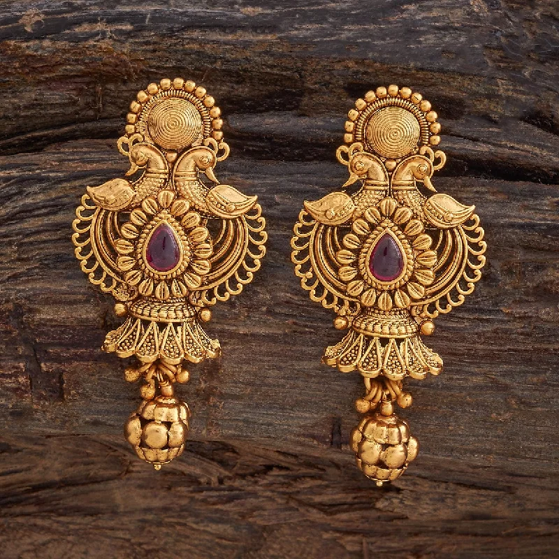 women trendy gold earrings -Antique Earring 181935