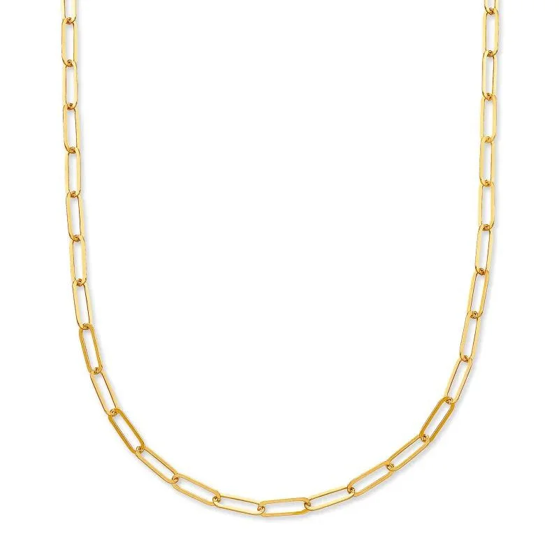 women statement chain necklaces -Kendra Scott | Large Paperclip Chain Necklace in 18k Gold Vermeil