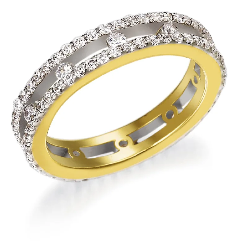 women silver rings -Enchanting Eternity Ring