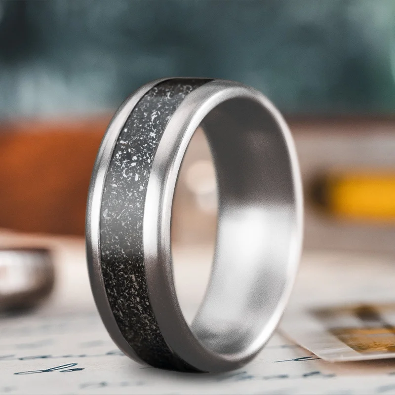 women engraved rings -Custom Design - Single Inlay Ring fbr_t6LkPH7yjFj9fXdaVobU