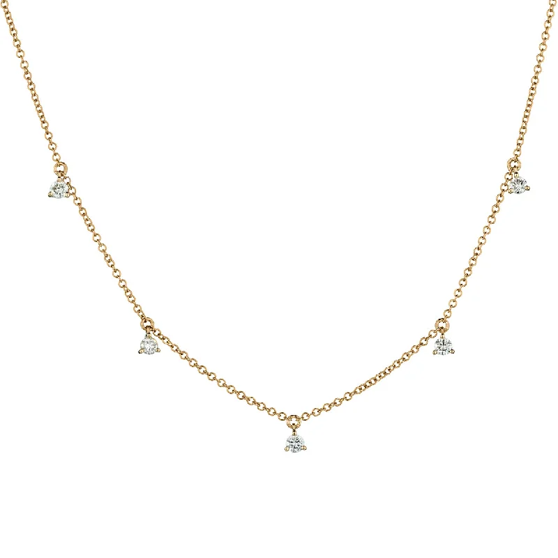 women friendship necklaces -DIAMOND SPRINKLE NECKLACE