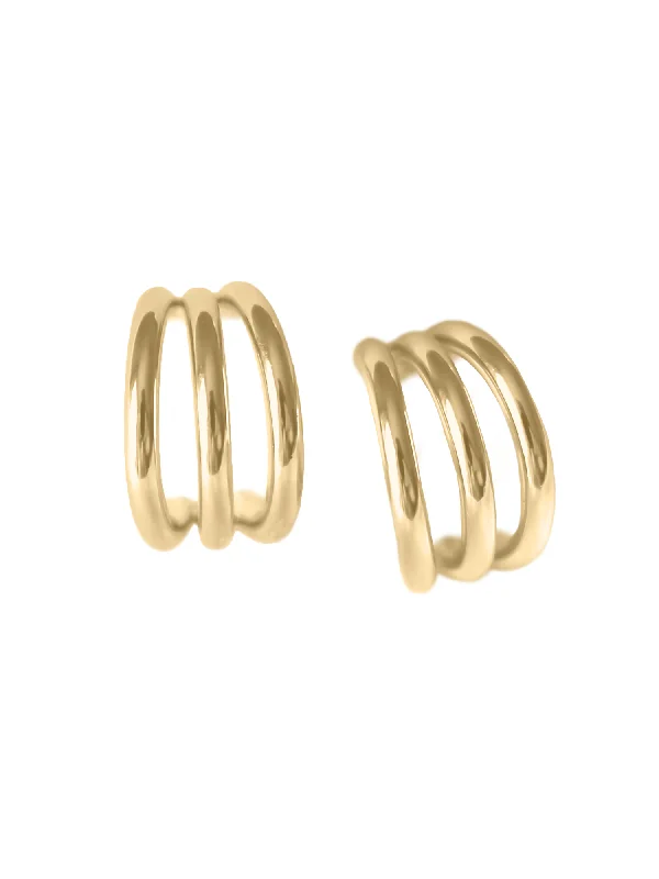 women statement gold earrings -Keera Earring