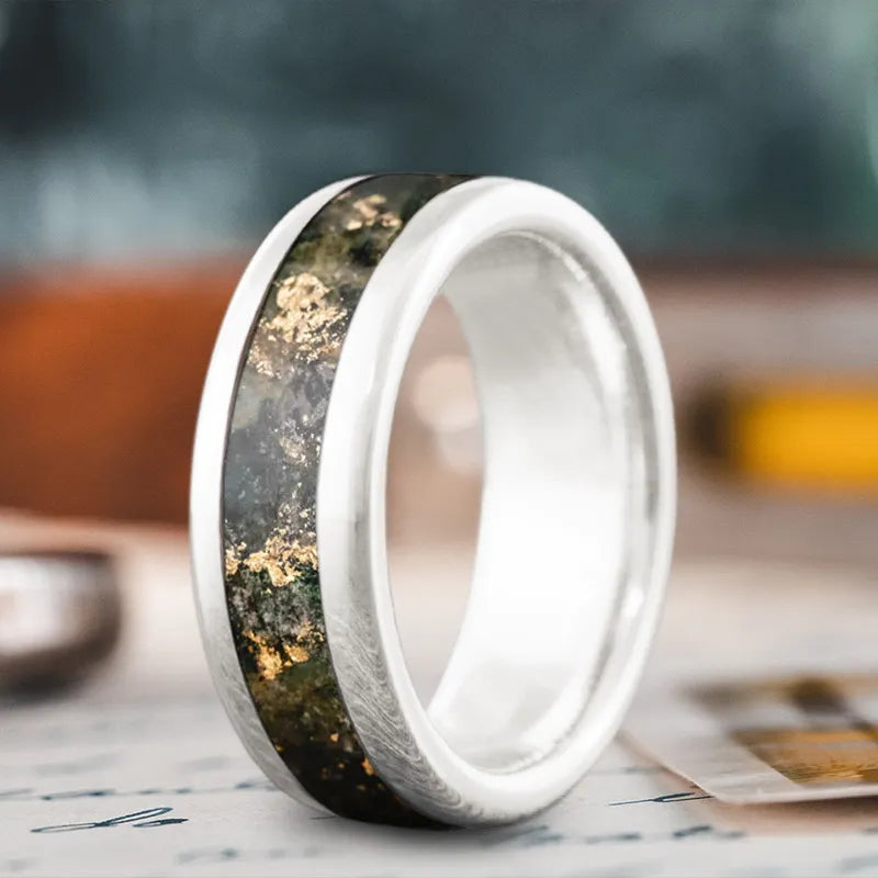 women luxury rings -Custom Design - Single Inlay Ring VWM9W6z9PMztvHZugsNvuYha